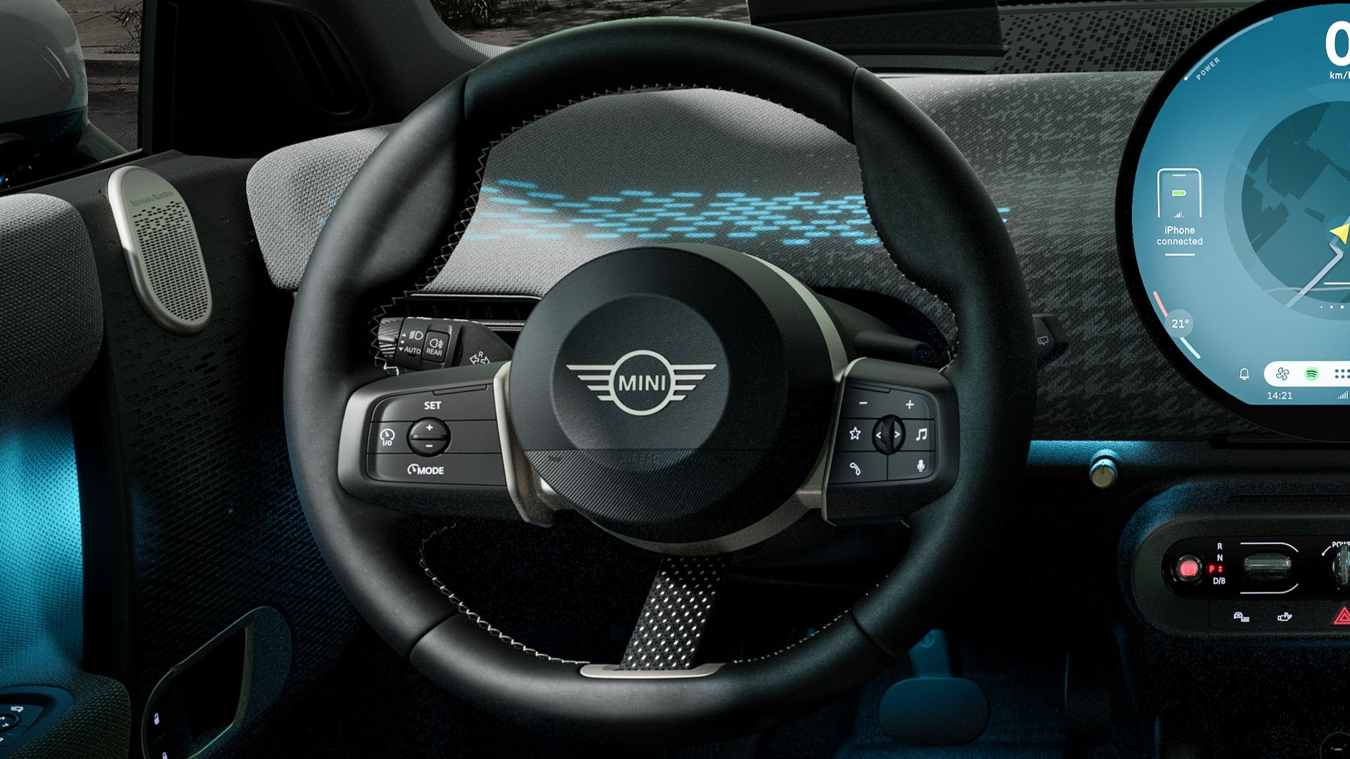 MINI all-electric - interior - steering wheel